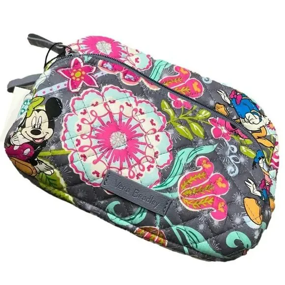 Disney Vera Bradley Pure Cotton Inner Waterproof Makeup Travel Bag NWT - Picture 4 of 9
